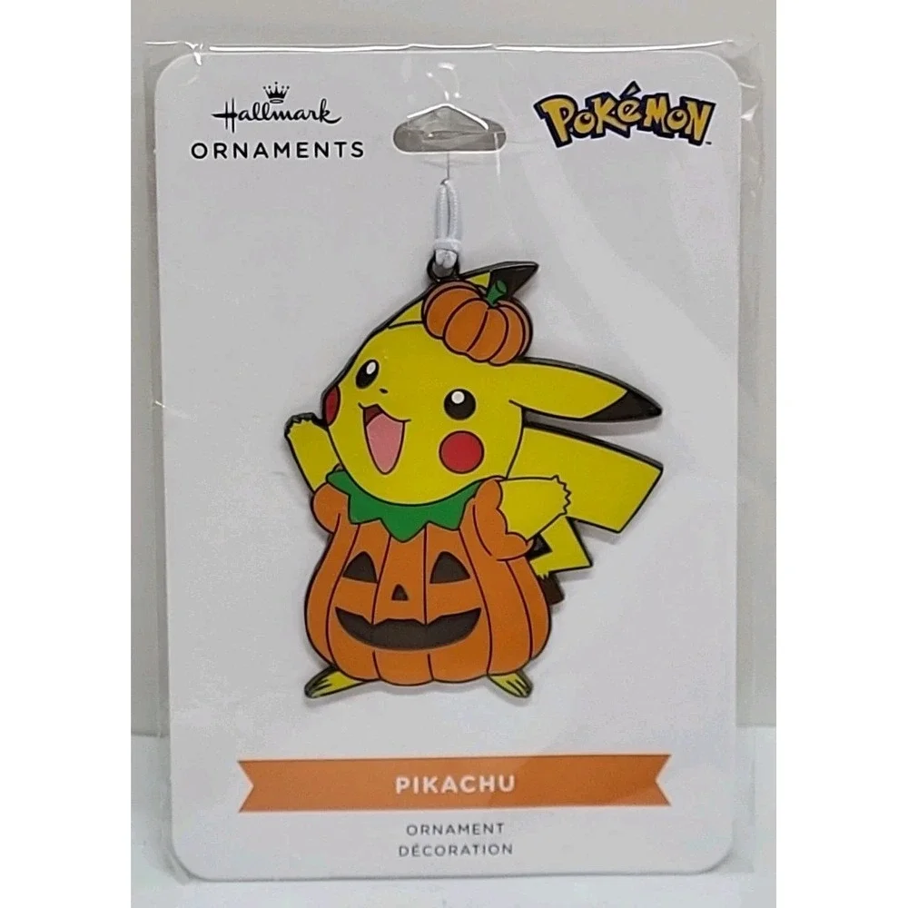 Hallmark POKEMON PIKACHU Pumpkin HALLOWEEN Metal Ornament New Gift Collect